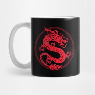 Red Chinese Dragon Mug